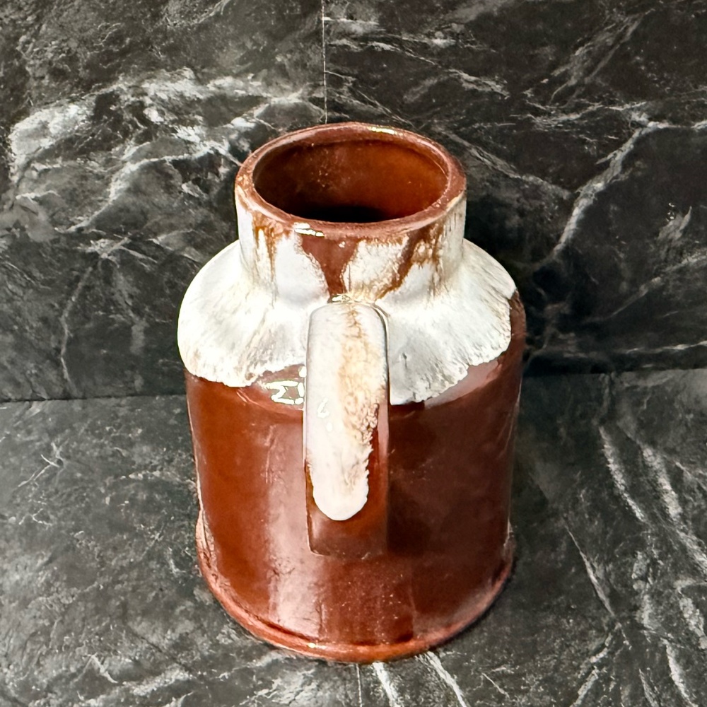 Brown Pottery Pitcher and Bucket w/Lid - Picture 4 of 14